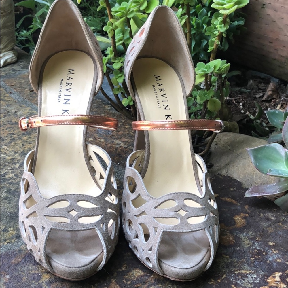 Marvin K. Laser cut out heels